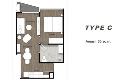 Condominio de 1 dormitorio en Karon, Tailandia № 166127 - foto 10