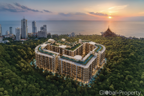 Estudio en el condominio en Pattaya, Tailandia № 205445