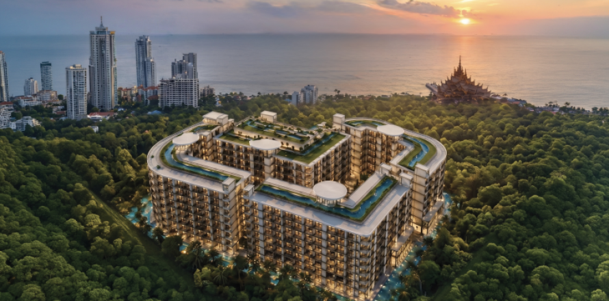 Estudio en el condominio en Pattaya, Tailandia № 205445