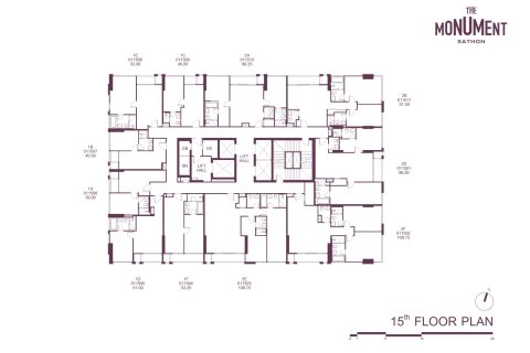 Condo in Sathon, Bangkok, Thailand, 2 bedrooms № 233958 - photo 14