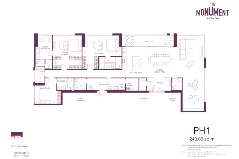 Condo in Sathon, Bangkok, Thailand, 2 bedrooms № 233958 - photo 25