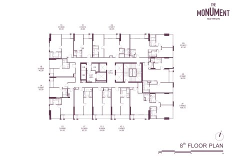 Eigentumswohnung in Sathon, Bangkok, Thailand, 1 Schlafzimmer № 233961 - Foto 12