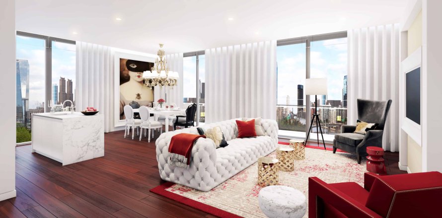 Condo à Bangkok, Thaïlande, 2 chambres № 166965