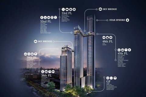 Estudio en el condominio en Bangkok, Tailandia № 180859 - foto 25