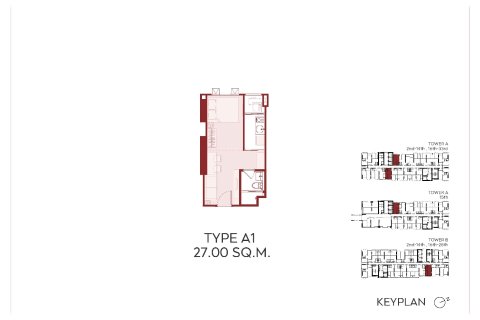 Condominio de 1 dormitorio en Bangkok, Tailandia № 165018 - foto 19