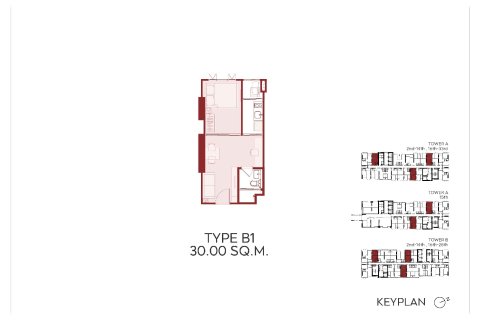 Condo à Bangkok, Thaïlande, 1 chambre  № 165017 - photo 19
