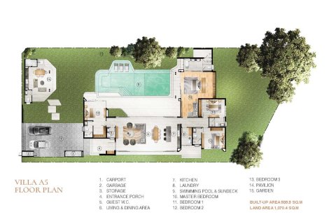 Chalet de 4 dormitorios en Phuket, Tailandia № 166344 - foto 7