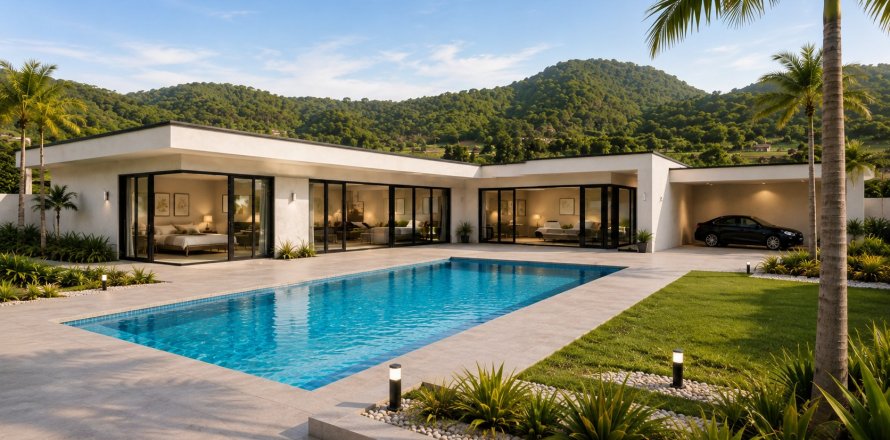 Chalet de 3 dormitorios en Cha-am, Tailandia № 222486