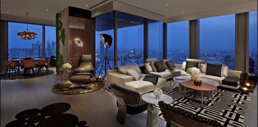 Ático de 2 dormitorios en Bangkok, Tailandia № 180449