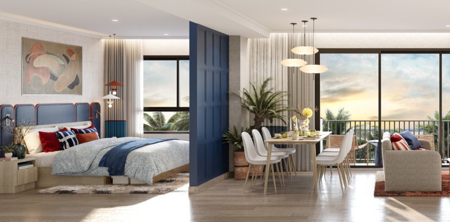 Condo à Phuket, Thaïlande, 2 chambres à The Base Cherngtalay  № 179885