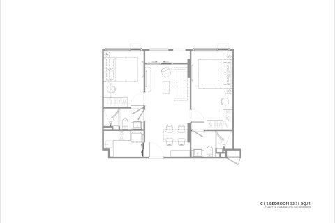 Condominio de 2 dormitorios en Bangkok, Tailandia № 170241 - foto 7