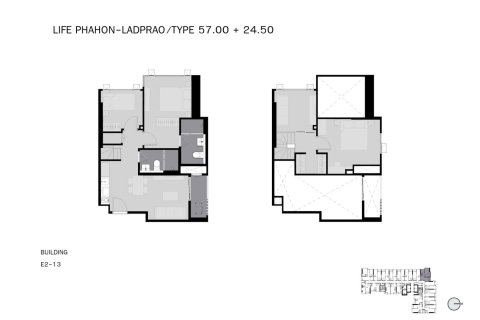 Condominio de 2 dormitorios en Lat Phrao, Bangkok, Tailandia № 166495 - foto 9