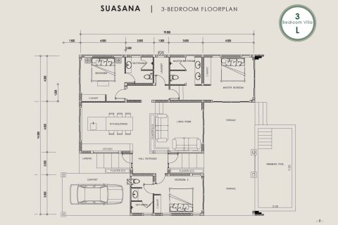 Chalet de 3 dormitorios en Hua Hin, Tailandia № 166607 - foto 19