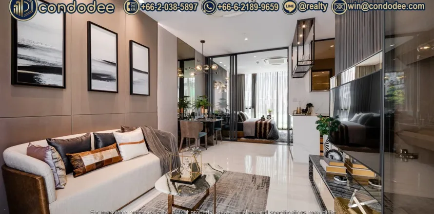 คอนโดมิเนียมในสาทร, กรุงเทพฯ, ประเทศไทย, 1 ห้องนอน № 234014