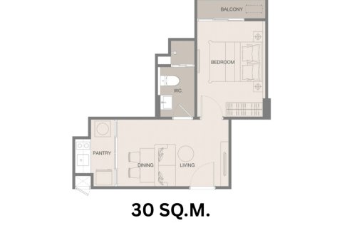 Condo à Bangkok, Thaïlande, 1 chambre № 222369 - photo 22