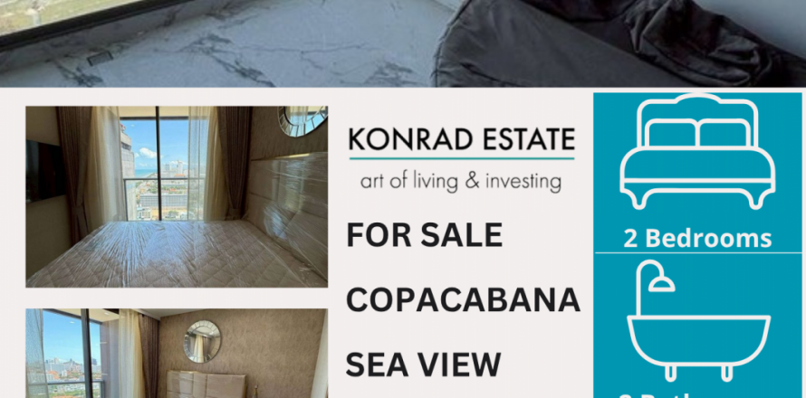 Condo in Pattaya, Thailand, 2 bedrooms in Copacabana Beach Jomtien № 126943