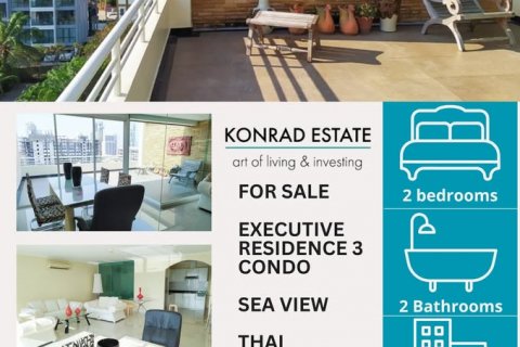 Eigentumswohnung in Pattaya, Thailand, 2 Schlafzimmer № 130640
