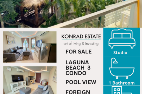 Eigentumswohnung in Pattaya, Thailand, 1 Schlafzimmer in LAGUNA BEACH RESORT 3  № 130027