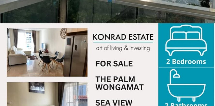 Condominio de 2 dormitorios en Pattaya, Tailandia № 130224