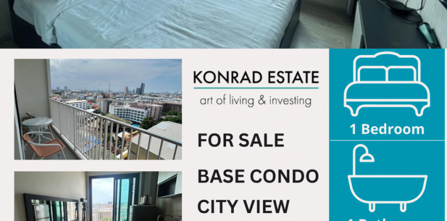Condo in Pattaya, Thailand, 1 bedroom in The Base Central Pattaya № 126916