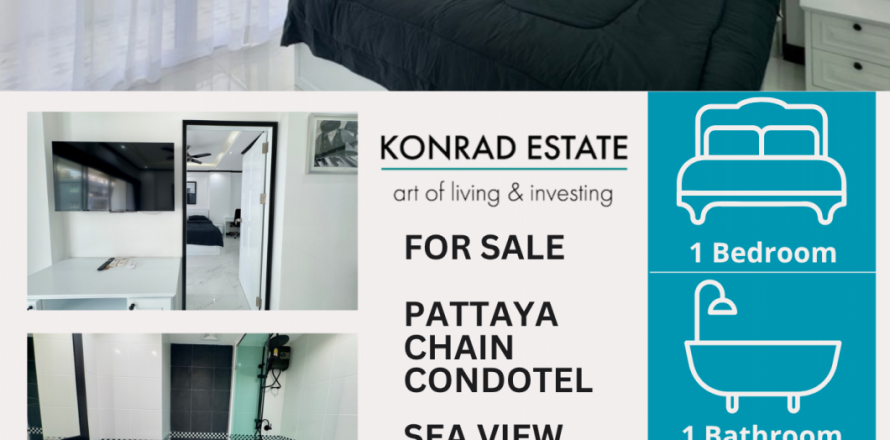 Condominio de 1 dormitorio en Pattaya, Tailandia № 130064