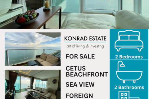 Eigentumswohnung in Pattaya, Thailand, 2 Schlafzimmer in Cetus Beachfront № 126923