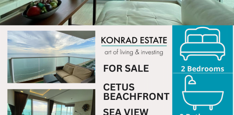 Condominio de 2 dormitorios en Pattaya, Tailandia en Cetus Beachfront  № 126923