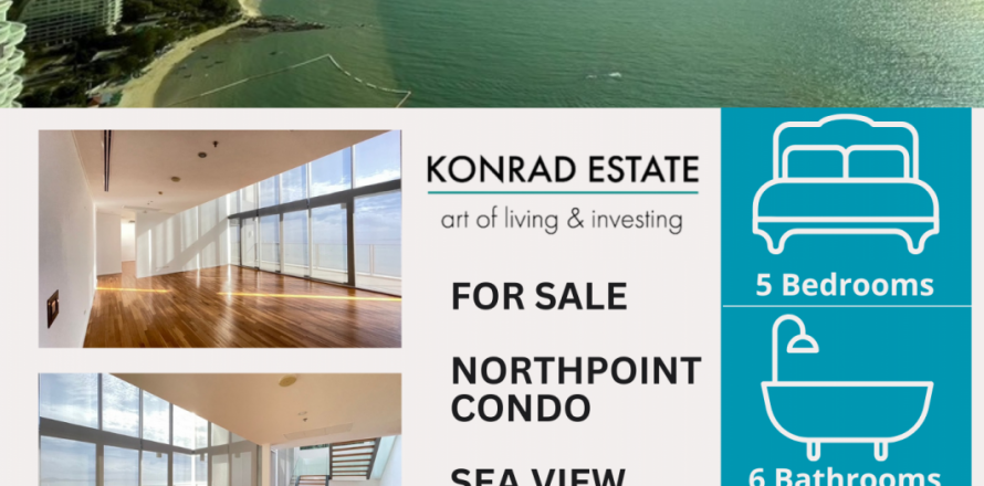 Condominio de 5 dormitorios en Pattaya, Tailandia № 130030