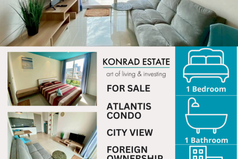 Condo in Pattaya, Thailand, 1 bedroom in Atlantis Condo Resort  № 126869