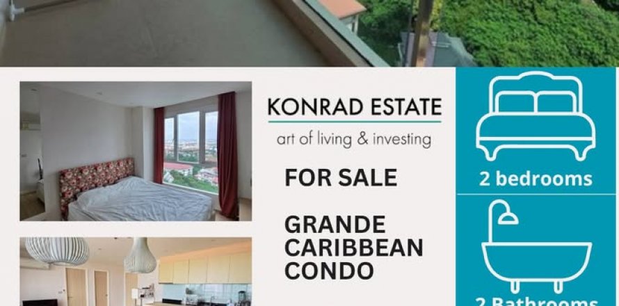 Condominio de 2 dormitorios en Pattaya, Tailandia № 130660