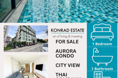 คอนโดมิเนียมในพัทยา, ประเทศไทย, 1 ห้องนอน ใน Aurora Pratumnak № 126879