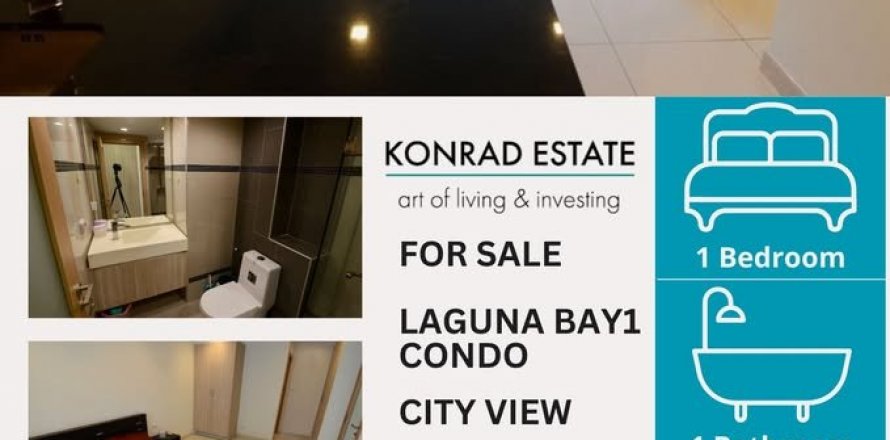 Condominio de 1 dormitorio en Pattaya, Tailandia en Laguna Bay  № 130663