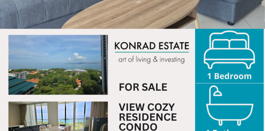 Condo à Pattaya, Thaïlande, 1 chambre № 126503