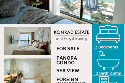 คอนโดมิเนียมในพัทยา, ประเทศไทย, 2 ห้องนอน ใน The Panora № 130043