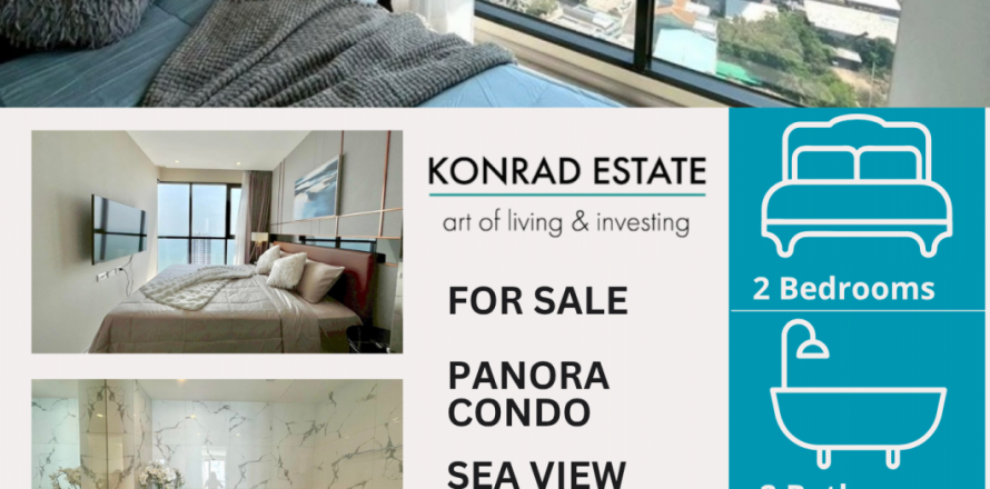 Condominio de 2 dormitorios en Pattaya, Tailandia en The Panora № 130043