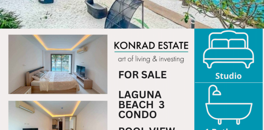 Estudio en el condominio en Pattaya, Tailandia № 130012