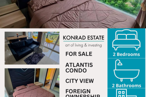 คอนโดมิเนียมในพัทยา, ประเทศไทย, 2 ห้องนอน ใน Atlantis Condo Resort № 126872