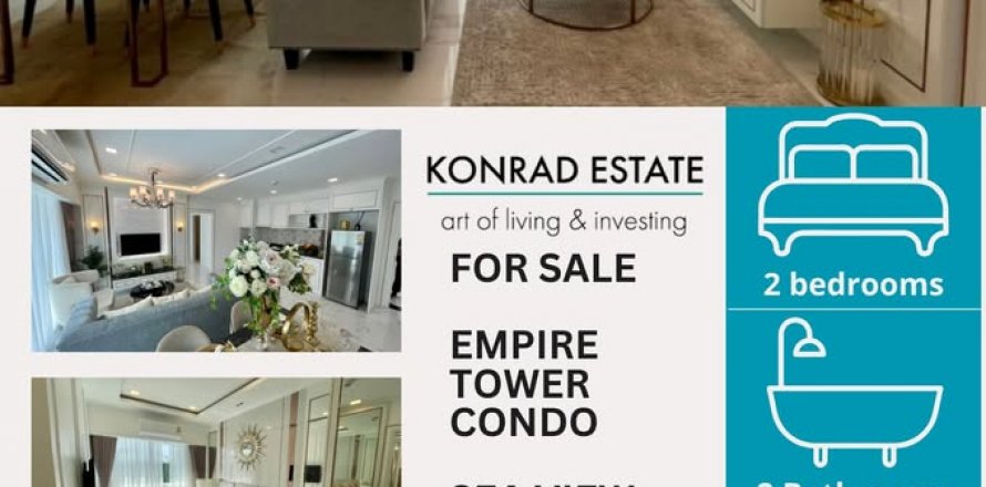 Condominio de 2 dormitorios en Pattaya, Tailandia № 130639