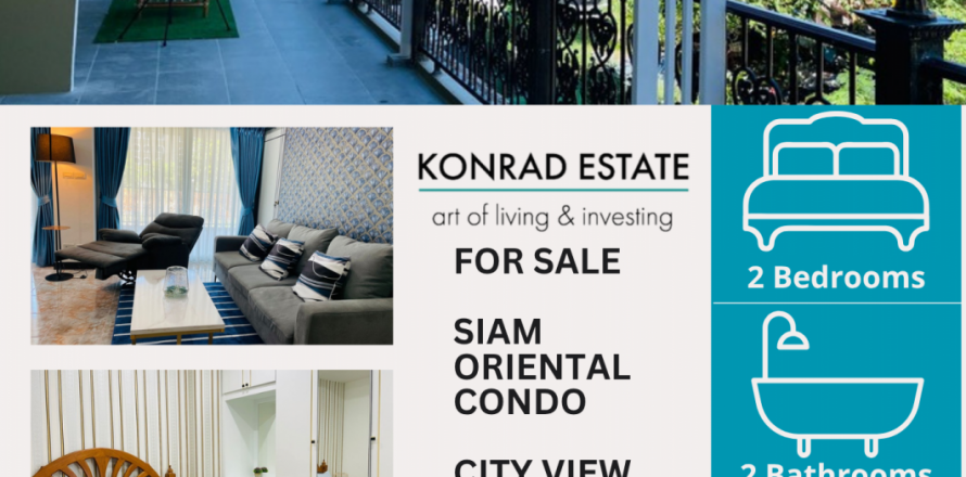Condominio de 2 dormitorios en Pattaya, Tailandia № 130120