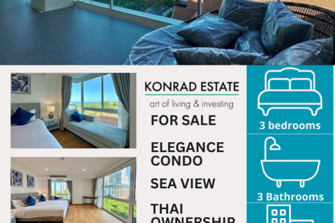 คอนโดมิเนียมในพัทยา, ประเทศไทย, 3 ห้องนอน № 129997