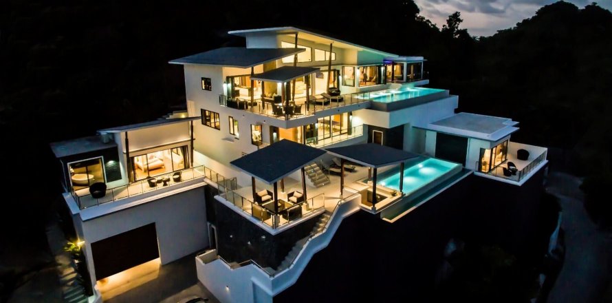Villa à Ko Samui, Thaïlande 4 chambres № 78634
