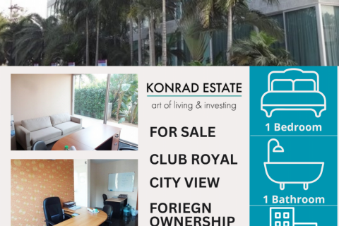 Condo à Pattaya, Thaïlande, 1 chambre № 126947