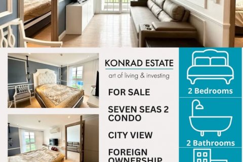 Condo in Pattaya, Thailand, 2 bedrooms in Seven Seas Le Carnival   № 130114