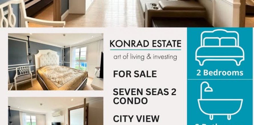 Condominio de 2 dormitorios en Pattaya, Tailandia en Seven Seas Le Carnival   № 130114
