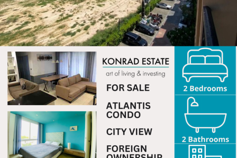 คอนโดมิเนียมในพัทยา, ประเทศไทย, 2 ห้องนอน ใน Atlantis Condo Resort № 126871