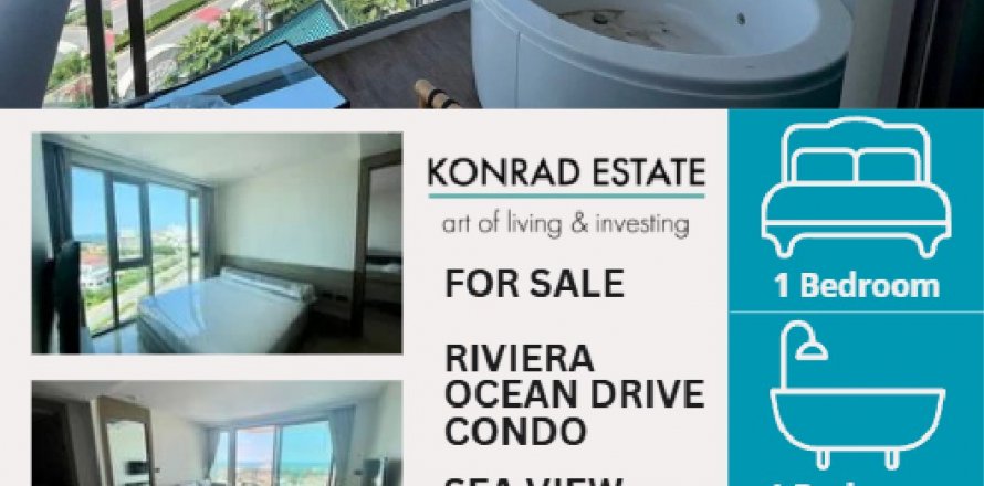 Condominio de 1 dormitorio en Pattaya, Tailandia № 133160
