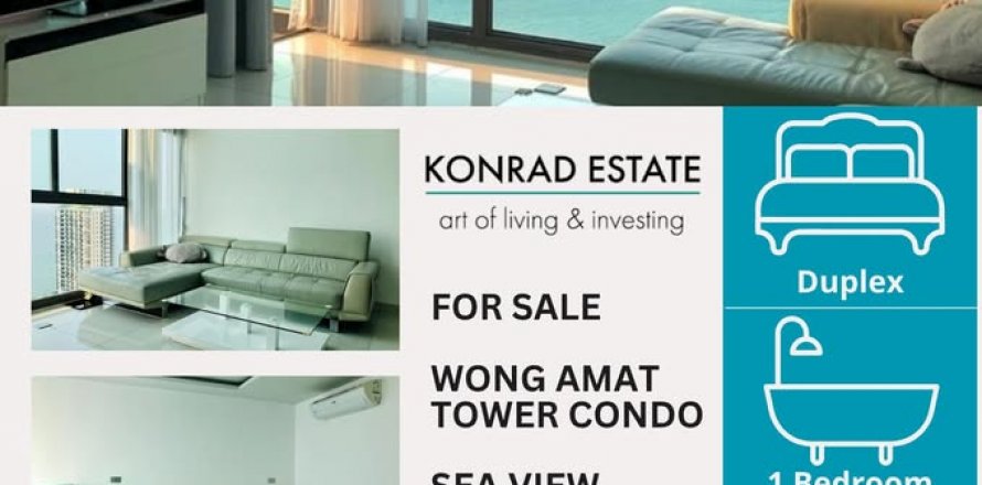 Condominio de 1 dormitorio en Pattaya, Tailandia № 130352