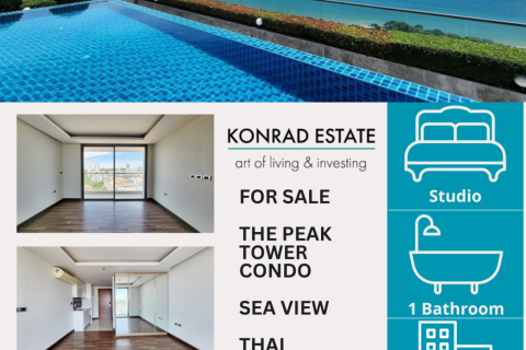 สตูดิโอในคอนโดมิเนียมในพัทยา, ประเทศไทย ใน THE PEAK TOWERS № 126863
