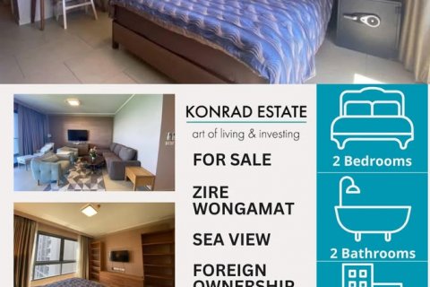 Condo in Pattaya, Thailand, 2 bedrooms in Zire Wongamat  № 130357