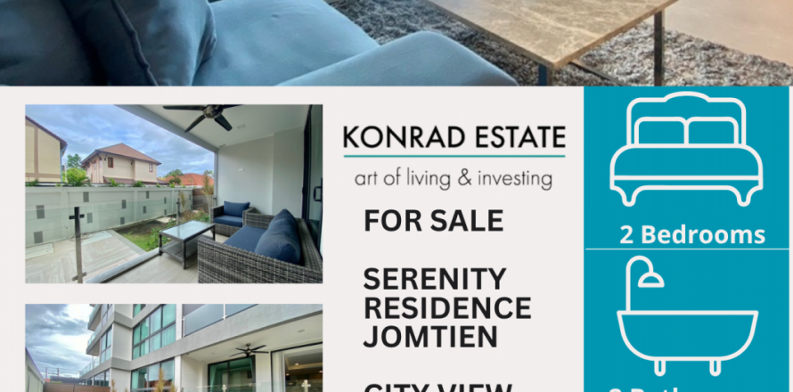 Condominio de 2 dormitorios en Pattaya, Tailandia № 130110